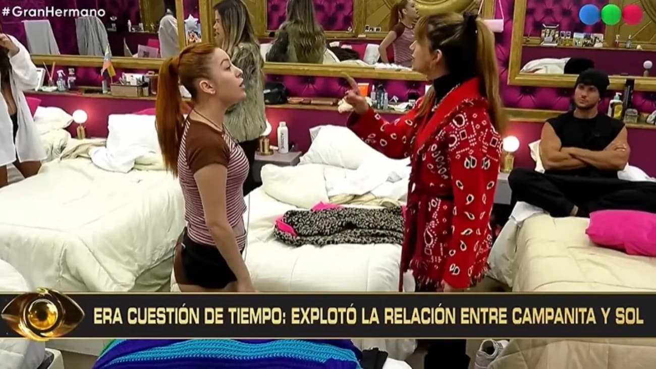 Ruptura entre Campanita y Sol en Gran Hermano: el cruce que conmociona a la audiencia santiagueña